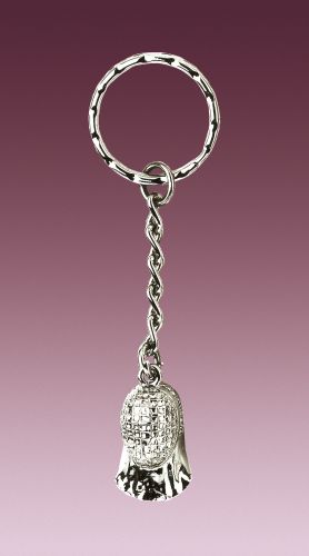 Mini fejvéd kulcstartó ezüst színben