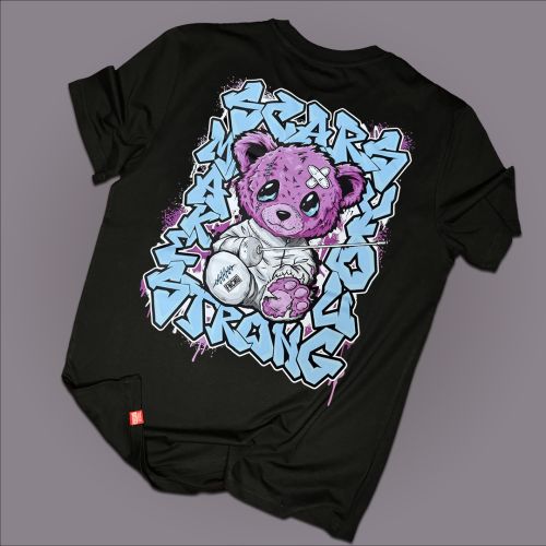 FNCNG Scars Make You Strong T-shirt fekete